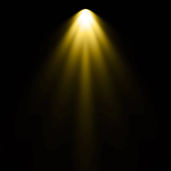 Yellow Light Black Background Spotlight Background — Stock Photo, Image