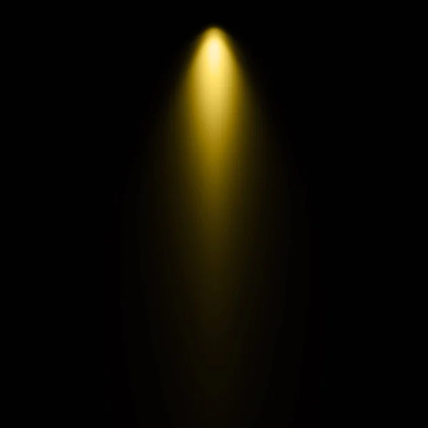 Yellow Light Black Background Spotlight Background — Stock Photo, Image