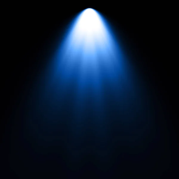 Blue Spotlight Dark Background — Stock Photo, Image