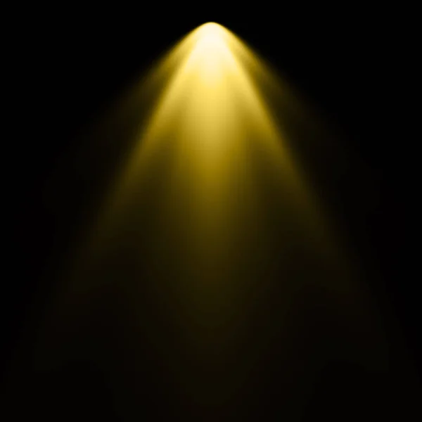 Yellow Light Black Background Spotlight Background — Stock Photo, Image