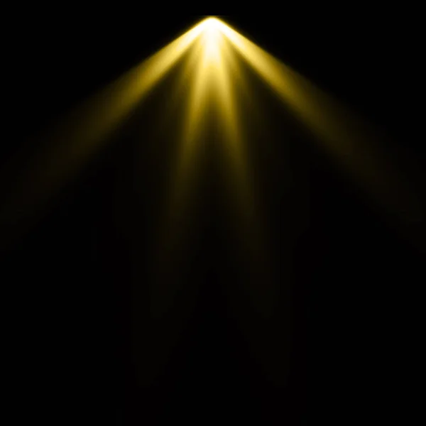 Siyah Arka Plan Spot Arka Plan Sarı Işık — Stok fotoğraf