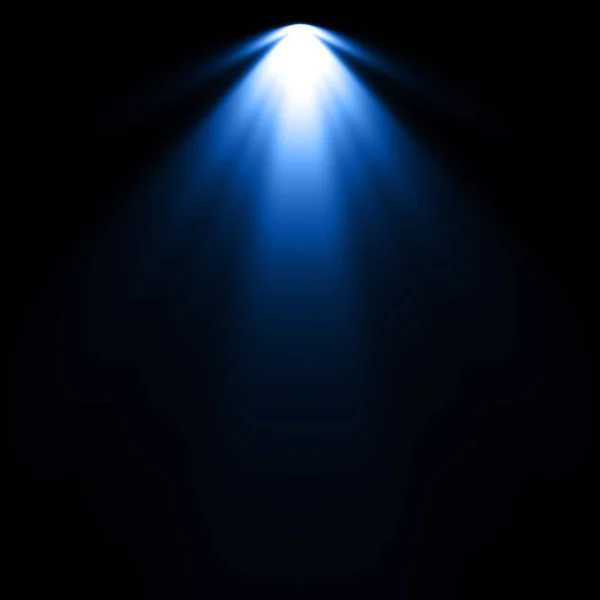 Blue Spotlight Dark Background — Stock Photo, Image