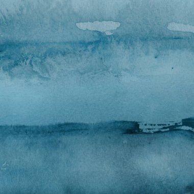 arka plan olarak mavi soyut suluboya doku