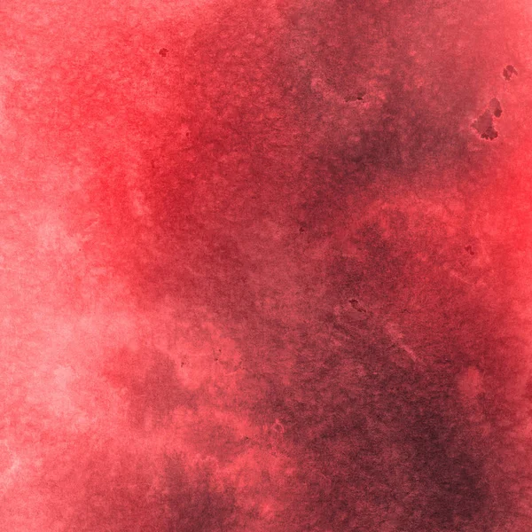 Streszczenie Czerwone Tło Akwarela Farba Tekstura — Zdjęcie stockowe
