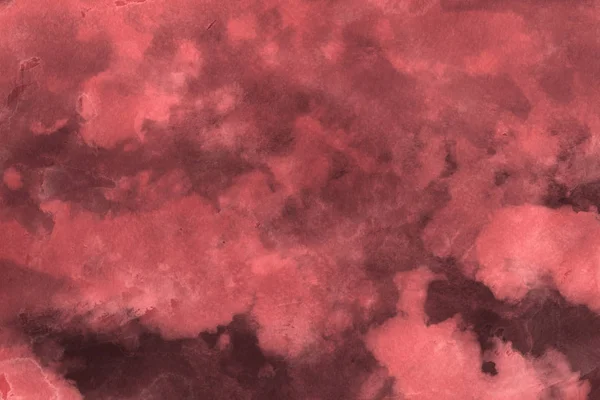 abstract red background with watercolor paint texture