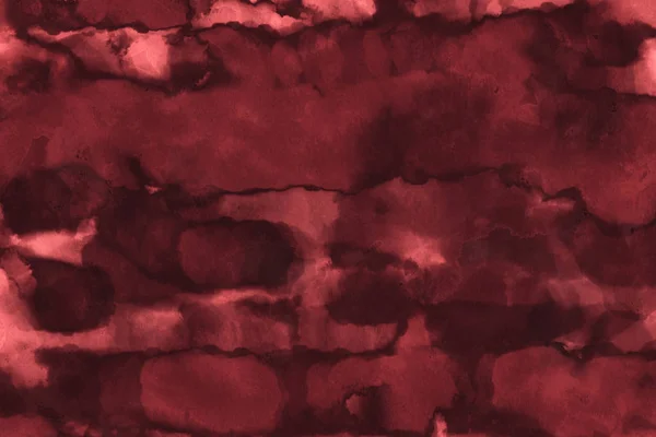 Fundo Vermelho Abstrato Com Textura Tinta Aquarela — Fotografia de Stock