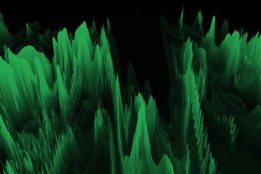 sıçramaları ile yeşil parlak arka plan 