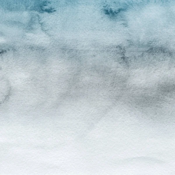 Donker Blauwe Abstracte Achtergrond Met Aquarel Verf Textuur — Stockfoto