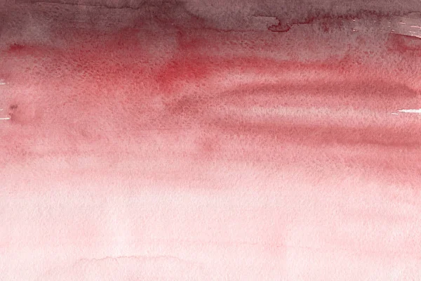Abstrakt Röd Bakgrund Med Akvarellfärg Konsistens — Stockfoto