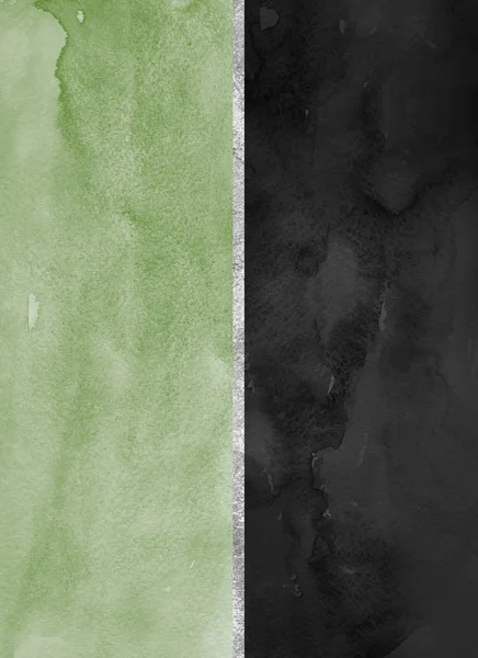 Abstrakter Hintergrund Mit Grünem Aquarellmuster — Stockfoto