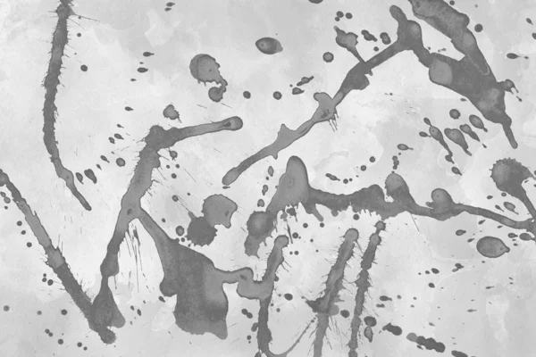 Абстрактный Акварель Серый Фон Пятнами Краски — стоковое фото