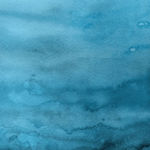 Blauwe Abstract Aquarel Verf Textuur Als Achtergrond — Stockfoto