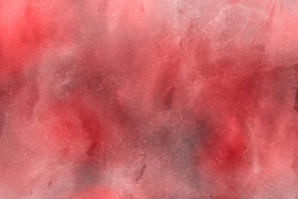 Abstracte Rode Achtergrond Met Aquarel Verf Textuur — Stockfoto