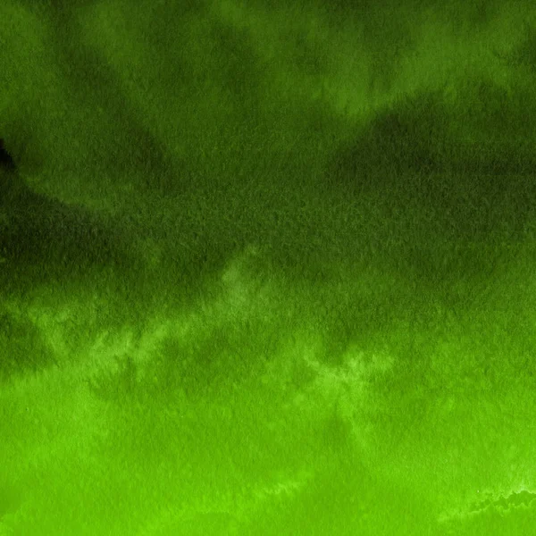 Fundo Texturizado Abstrato Com Tinta Aquarela Verde — Fotografia de Stock