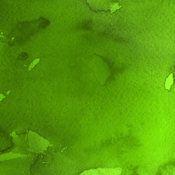 Abstract Textured Background Green Watercolor Paint — Stock Photo, Image