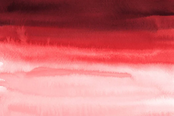 Abstrakt Röd Bakgrund Med Akvarellfärg Konsistens — Stockfoto