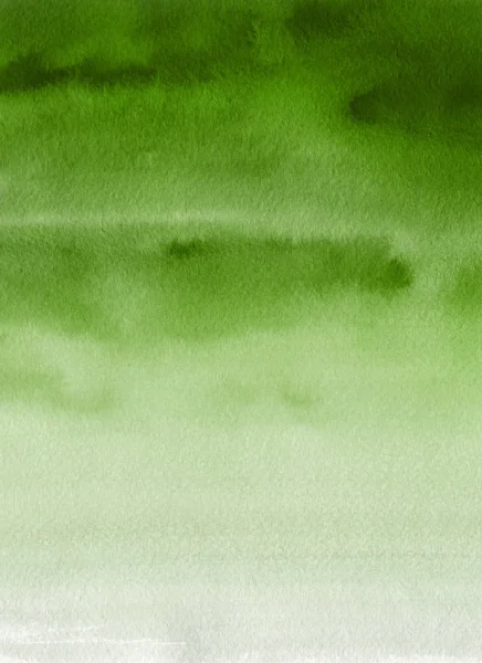 Fondo Texturizado Abstracto Con Pintura Verde Acuarela — Foto de Stock