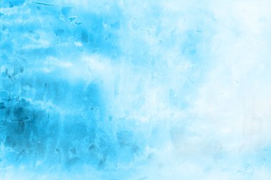 sulu boya boyama doku ile mavi arka plan