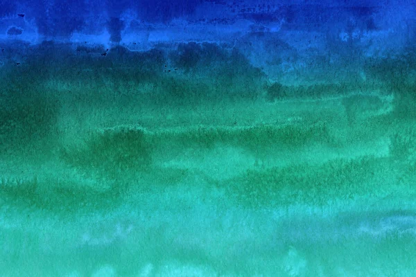 Bleu Abstrait Peinture Aquarelle Texture Comme Fond — Photo