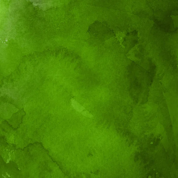 Fundo Texturizado Abstrato Com Tinta Aquarela Verde — Fotografia de Stock