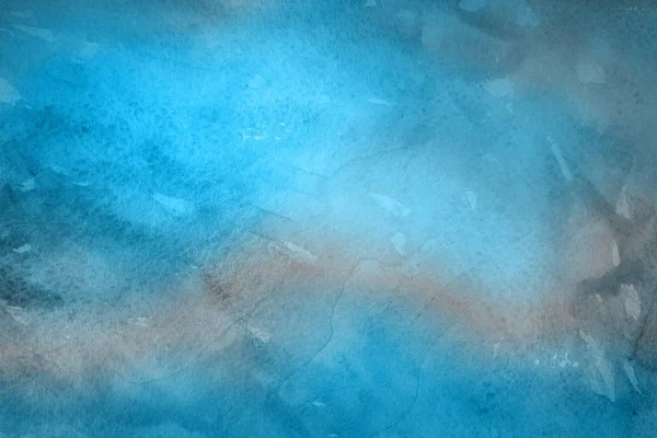 Azul Abstracto Acuarela Pintura Textura Como Fondo — Foto de Stock