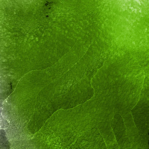Abstracte Textuur Achtergrond Met Groene Aquarel Verf — Stockfoto