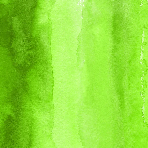 Fundo Texturizado Abstrato Com Tinta Aquarela Verde — Fotografia de Stock