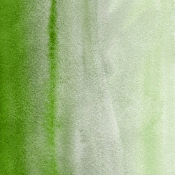 緑の水彩画の抽象的なテクスチャの背景 — ストック写真