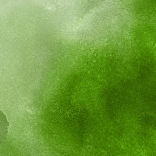 Fundo Texturizado Abstrato Com Tinta Aquarela Verde — Fotografia de Stock