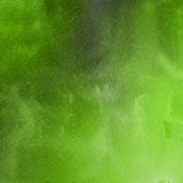 Fondo Texturizado Abstracto Con Pintura Verde Acuarela — Foto de Stock