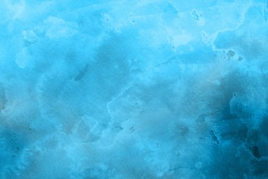 sulu boya boyama doku ile mavi arka plan