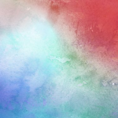 Lekeler ve darbeler ile renkli soyut suluboya arka plan