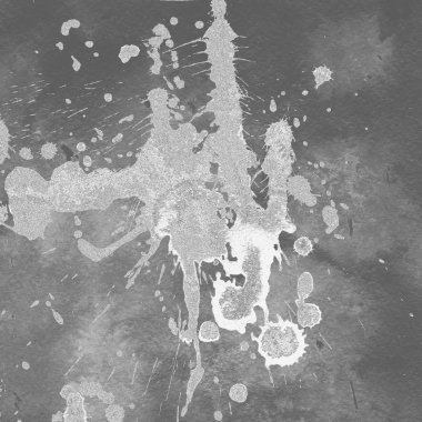 sulu boya boyama doku ile gri arka plan