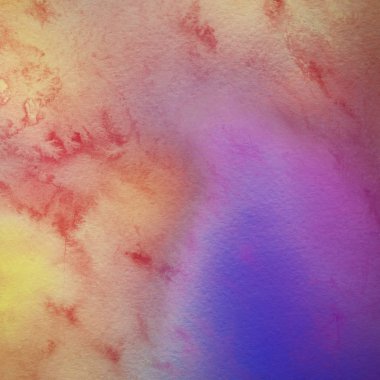 Lekeler ve darbeler ile renkli soyut suluboya arka plan