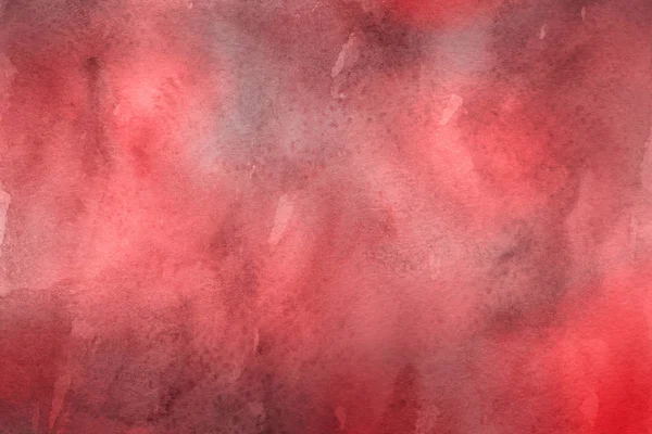 Abstract Red Background Watercolor Paint Texture — Stock Photo, Image