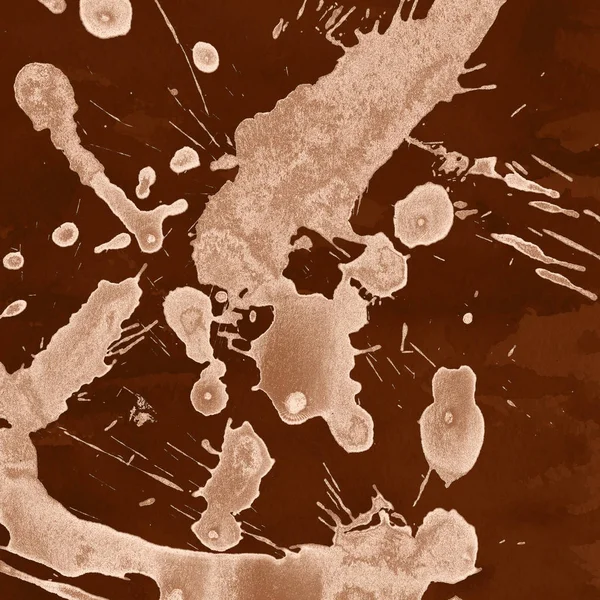 Абстрактный Фон Рисунком Коричневой Акварели — стоковое фото