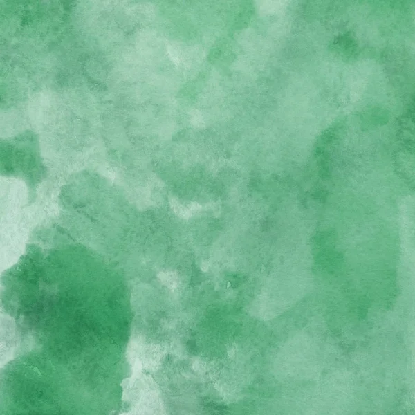Abstrakt Strukturierter Hintergrund Mit Grüner Aquarellfarbe — Stockfoto