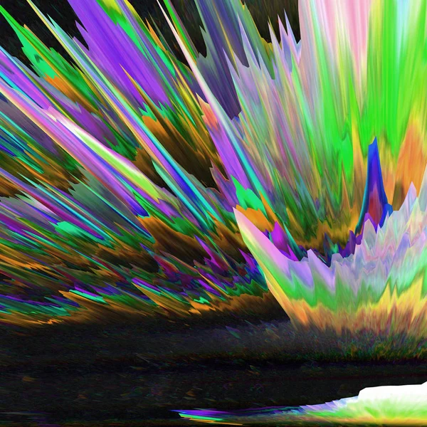 Цветные Ярко Неоновые Брызги Фона — стоковое фото