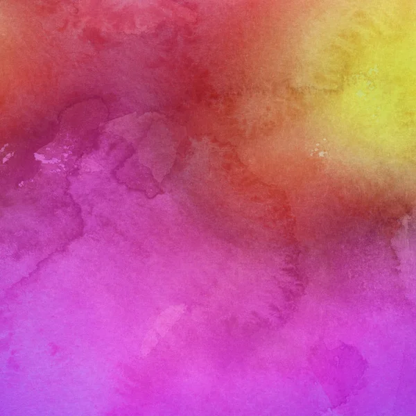 Fundo Aquarela Abstrato Colorido Com Manchas Traços — Fotografia de Stock