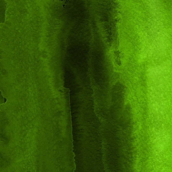 Fondo Texturizado Abstracto Con Pintura Verde Acuarela — Foto de Stock