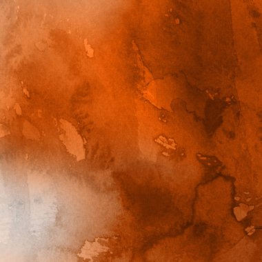 sulu boya boyama doku ile turuncu arka plan