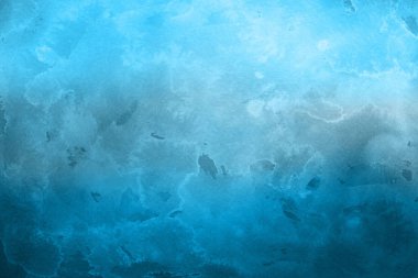 sulu boya boyama doku ile mavi arka plan