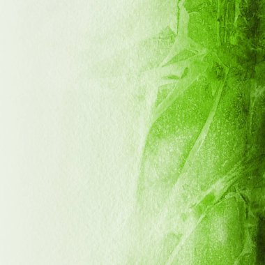 Suluboya stilinde soyut yeşil desen