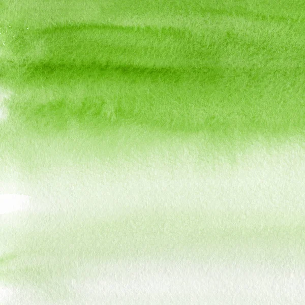 Fundo Abstrato Verde Com Textura Tinta Aquarela — Fotografia de Stock