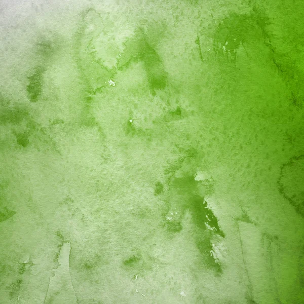 Fundo Abstrato Verde Com Textura Tinta Aquarela — Fotografia de Stock