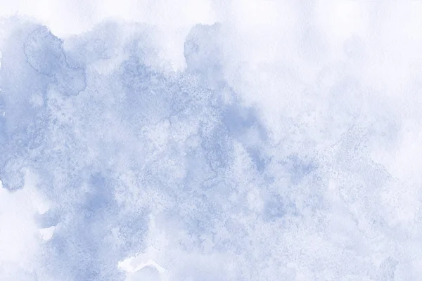 Синий Абстрактный Фон Текстурой Акварельной Краски — стоковое фото