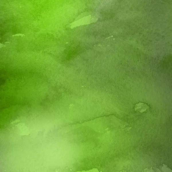 Fondo Abstracto Verde Con Textura Pintura Acuarela — Foto de Stock