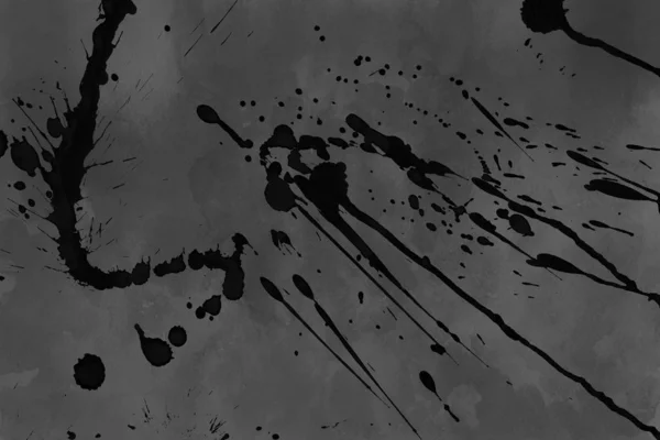 塗料の汚れを持つ抽象的な黒い背景 — ストック写真