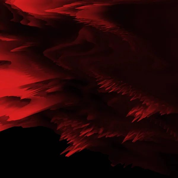 Abstracte Zwarte Rode Achtergrond Met Aquarel Verf Textuur — Stockfoto