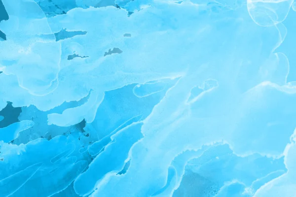 Blaue Flüssige Tinte Digitale Tapete — Stockfoto